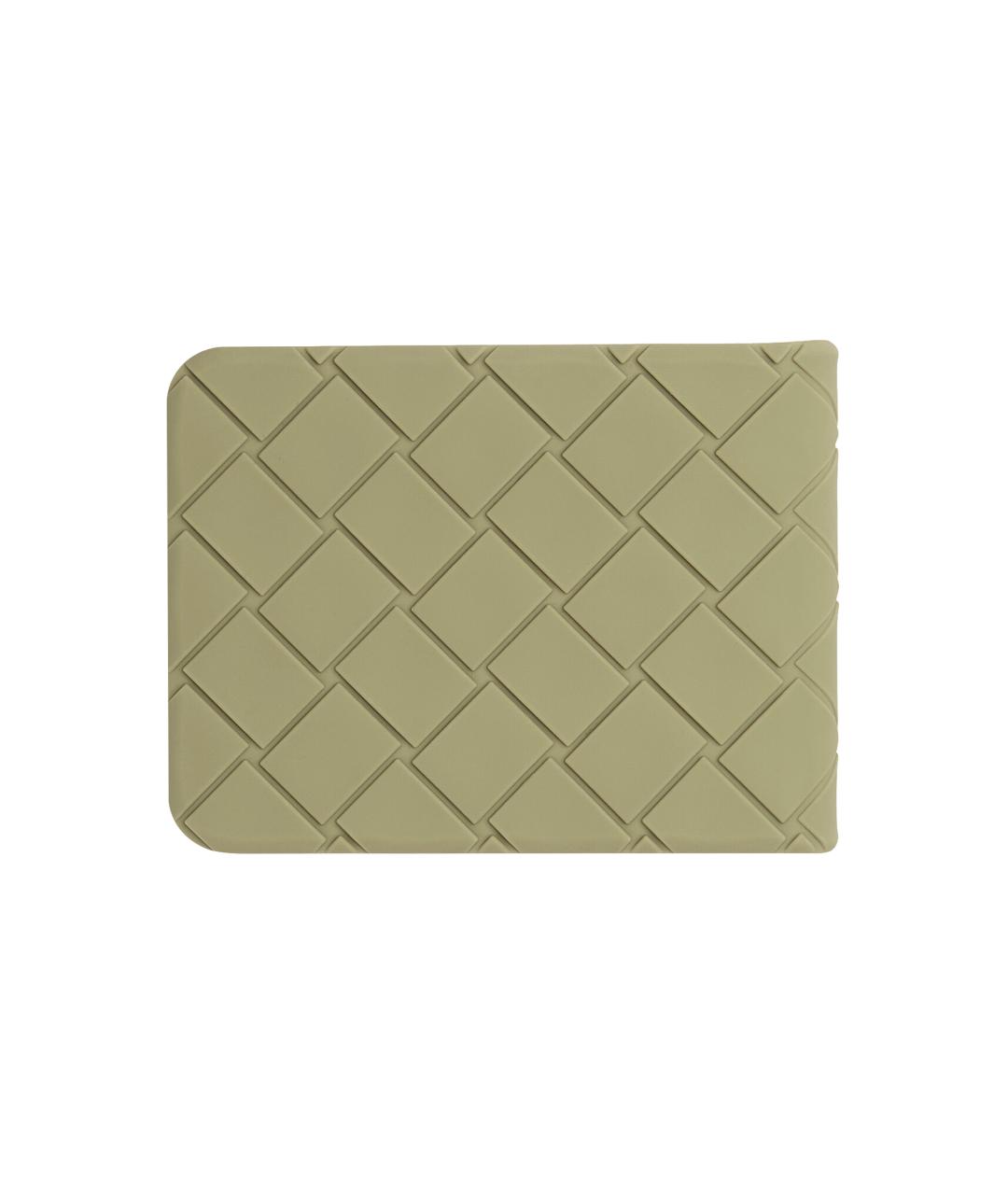 BOTTEGA VENETA Зеленый кожаный кошелек, фото 2