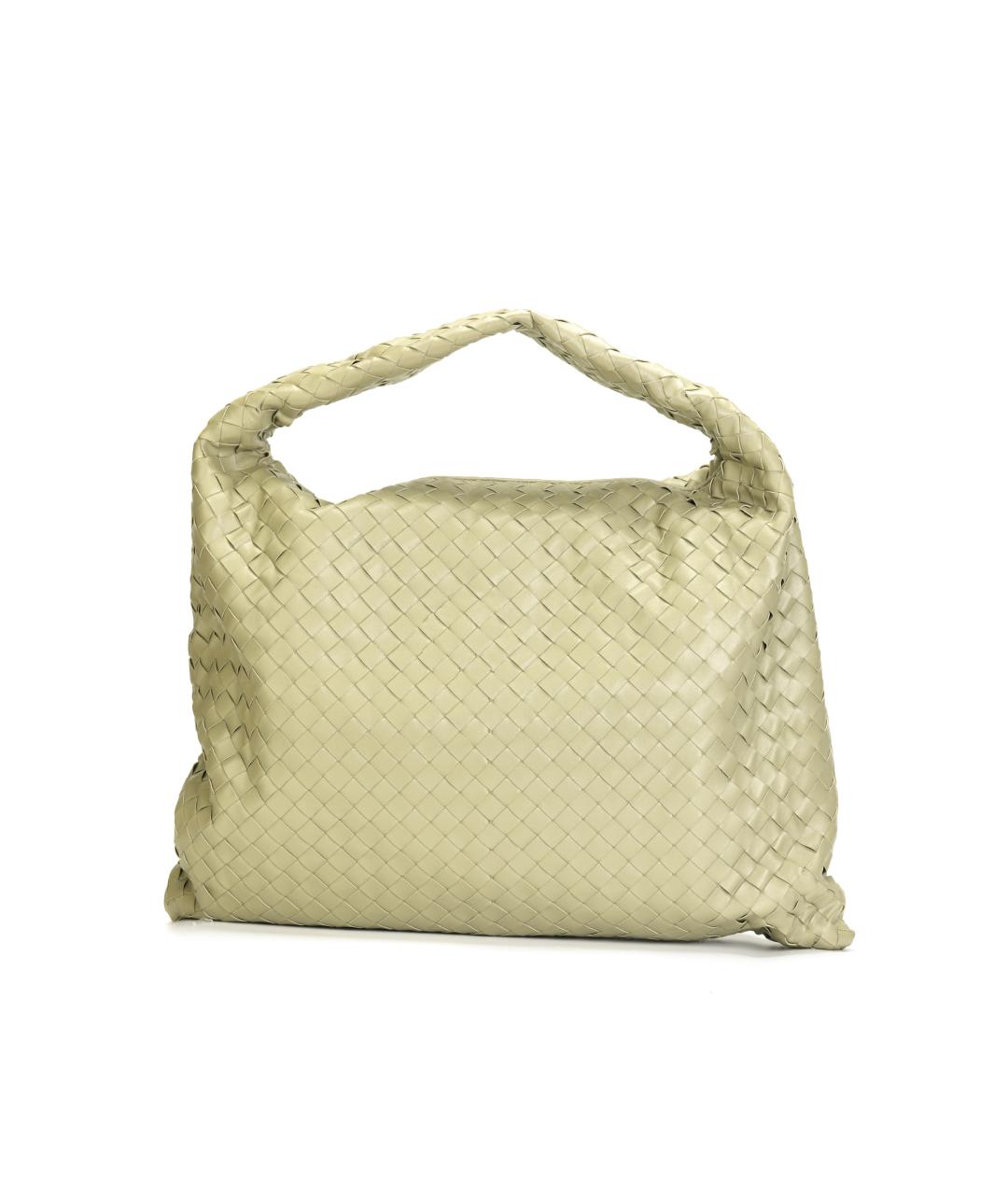 BOTTEGA VENETA Зеленая кожаная сумка через плечо, фото 2