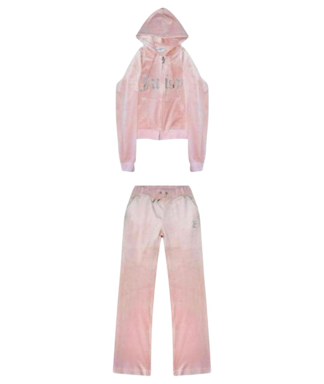 JUICY COUTURE Коралловый велюровый спортивные костюмы, фото 1