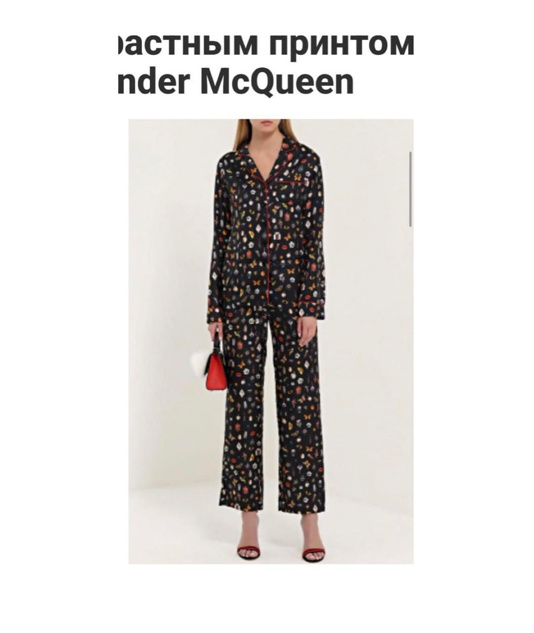ALEXANDER MCQUEEN Мульти шелковый костюм с брюками, фото 5