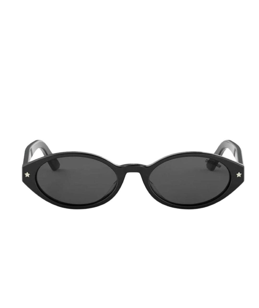 CHRISTIAN DIOR Черные пластиковые солнцезащитные очки, фото 1