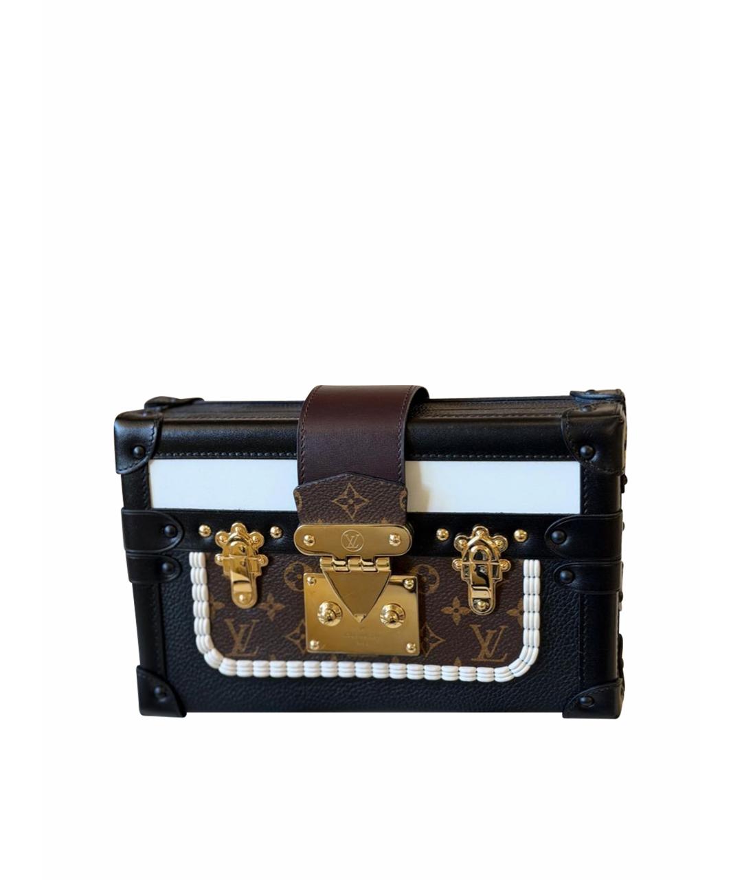 LOUIS VUITTON Черная кожаная сумка через плечо, фото 1