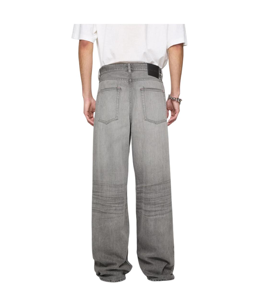 ACNE STUDIOS Серые прямые джинсы, фото 4