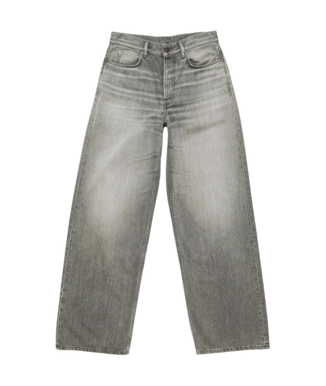 ACNE STUDIOS Серые прямые джинсы, фото 1