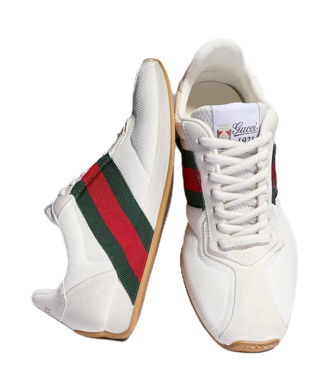 GUCCI Белые кроссовки, фото 5
