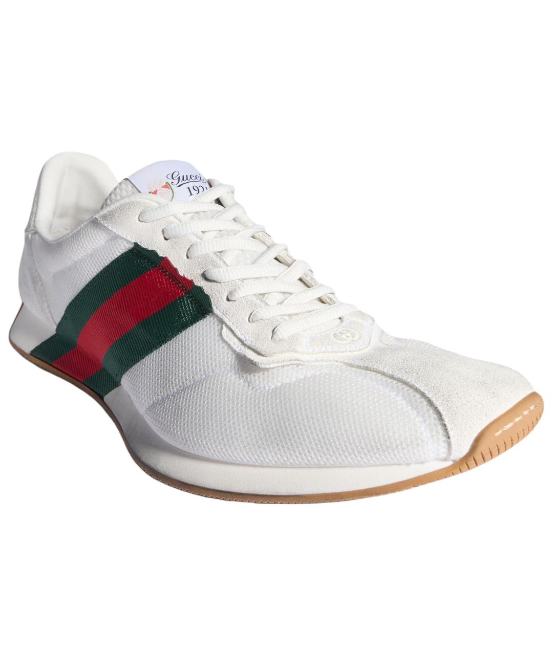 GUCCI Белые низкие кроссовки / кеды, фото 3
