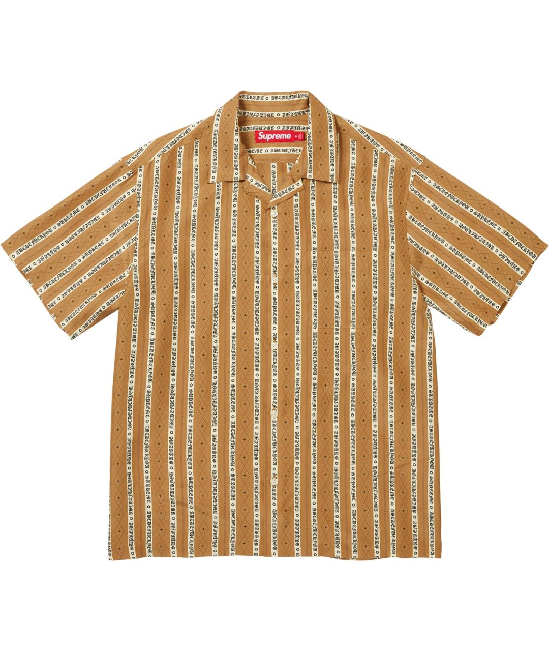 SUPREME Желтая рубашка, фото 1