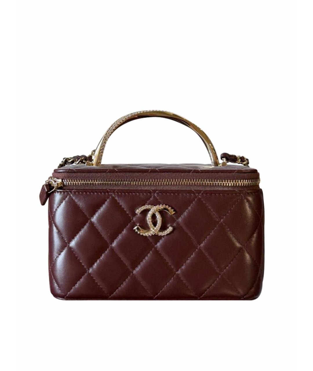 CHANEL Коричневая кожаная сумка через плечо, фото 1