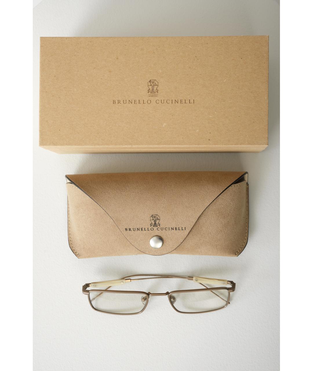 BRUNELLO CUCINELLI Металлические солнцезащитные очки, фото 5