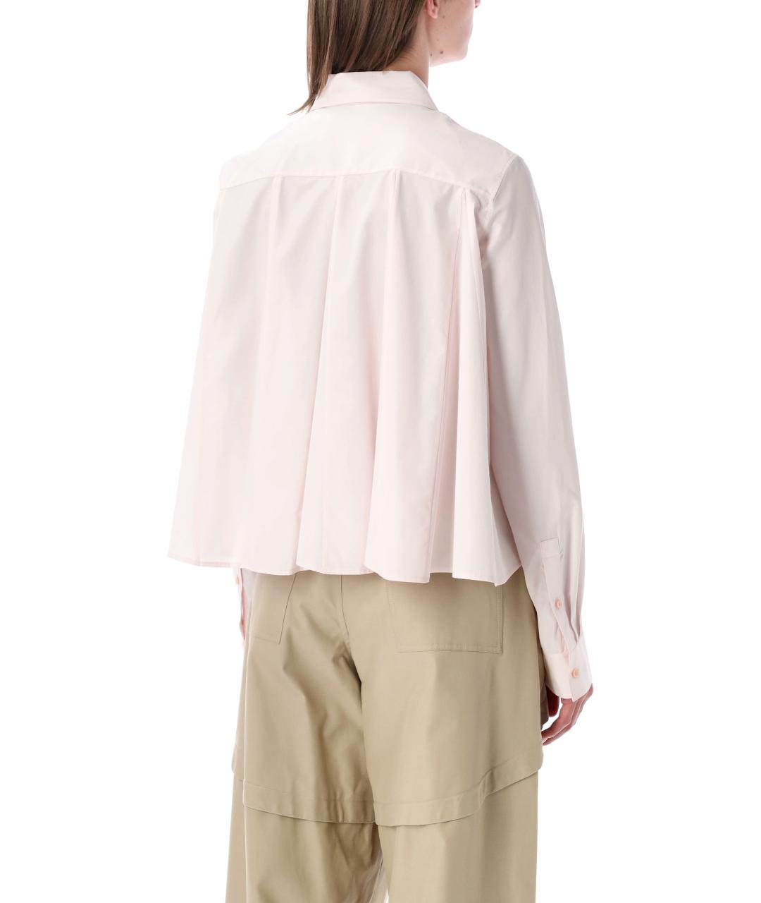 LOEWE Розовая хлопковая рубашка, фото 2