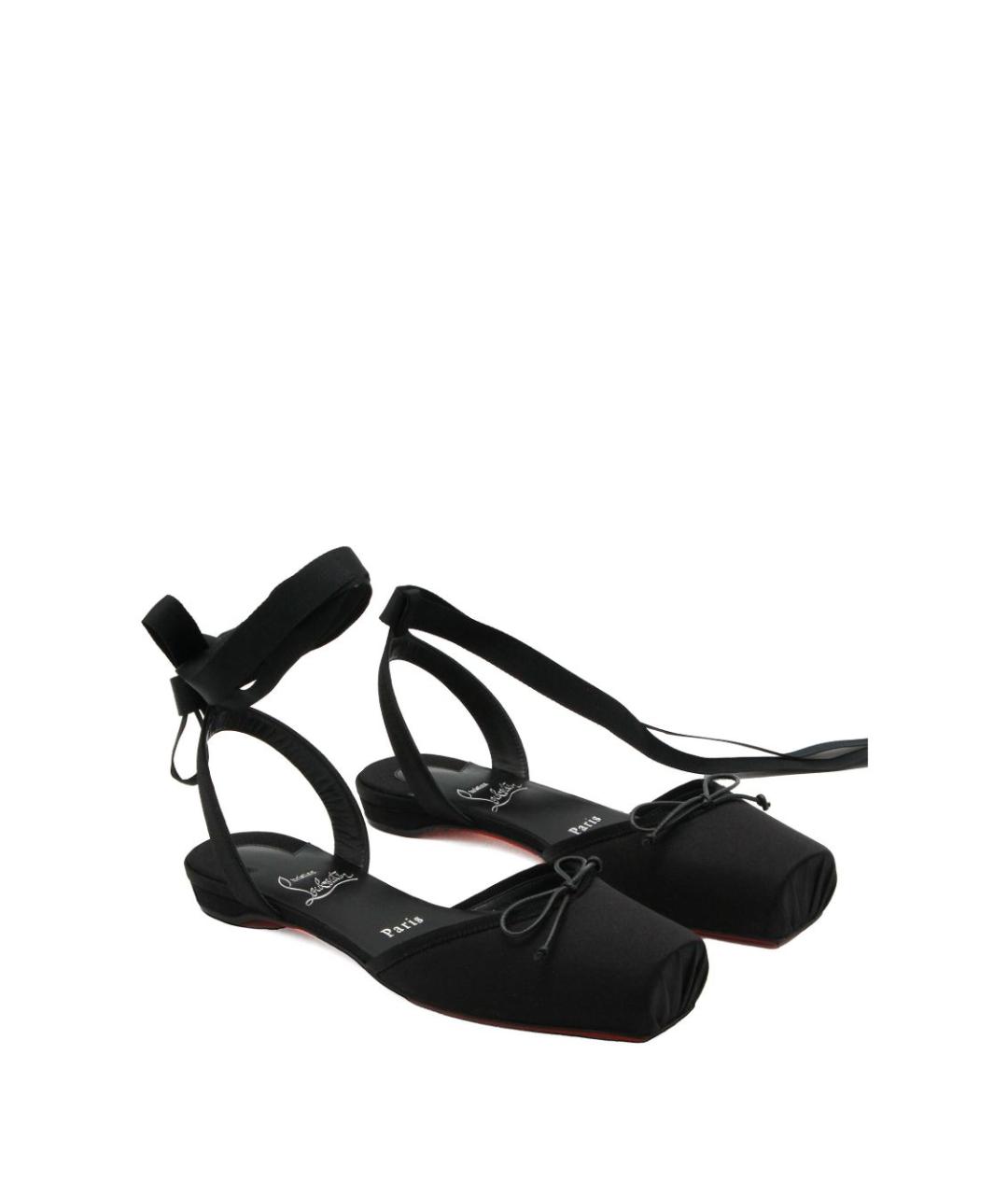 CHRISTIAN LOUBOUTIN Черные сандалии, фото 4