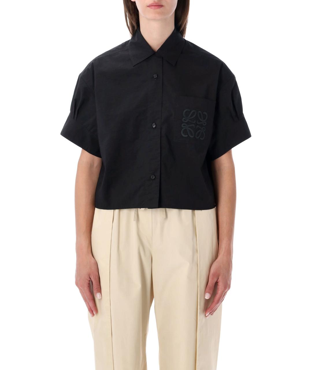 LOEWE Черная хлопковая рубашка, фото 1
