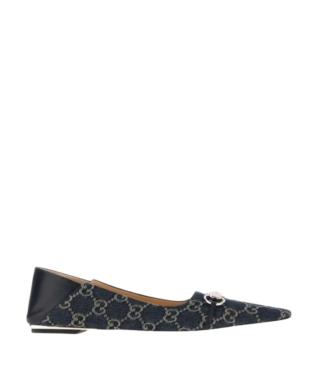 GUCCI Мульти текстильные балетки, фото 1