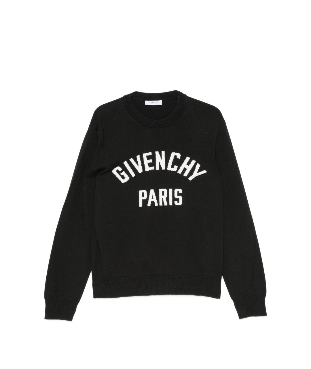 GIVENCHY Черный хлопковый джемпер / свитер, фото 1