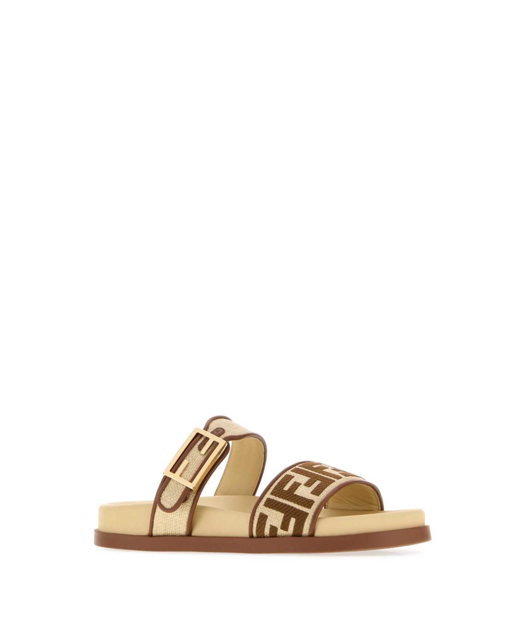 FENDI Мульти кожаные сандалии, фото 2