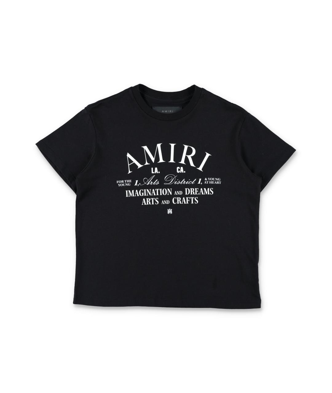 AMIRI Черная хлопковая детская футболка, фото 1