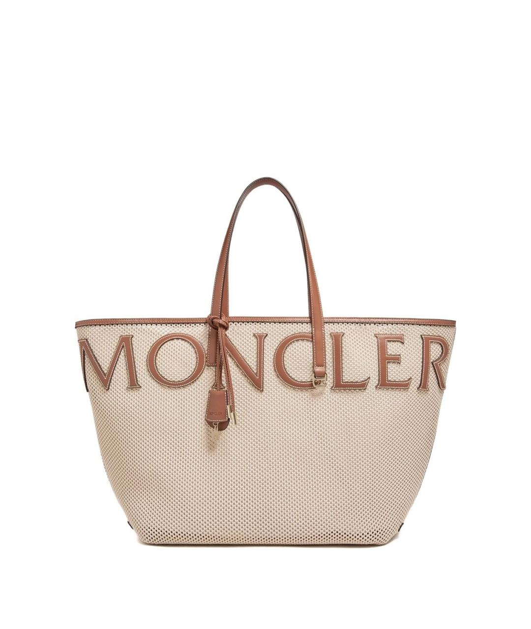 MONCLER Бежевая сумка тоут, фото 1