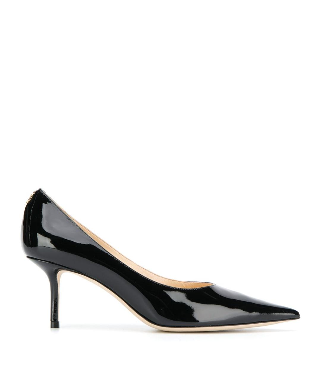 JIMMY CHOO Черные кожаные туфли, фото 1