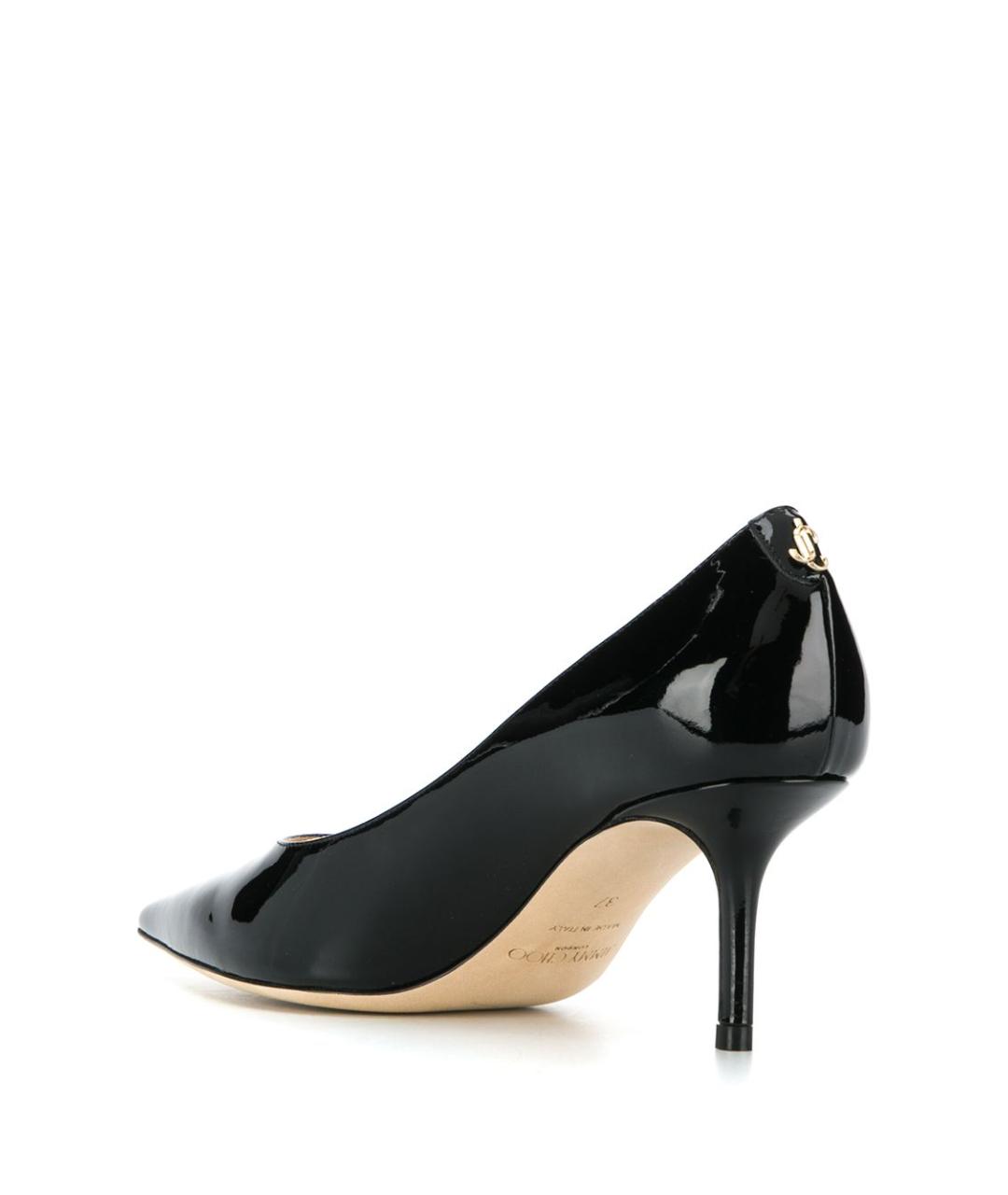 JIMMY CHOO Черные кожаные туфли, фото 3