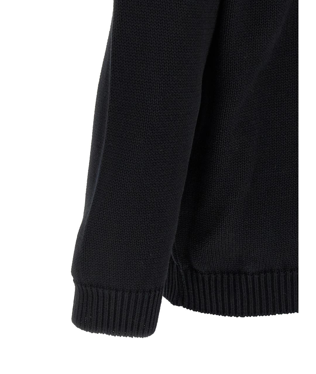 OFF-WHITE Черный хлопковый джемпер / свитер, фото 3