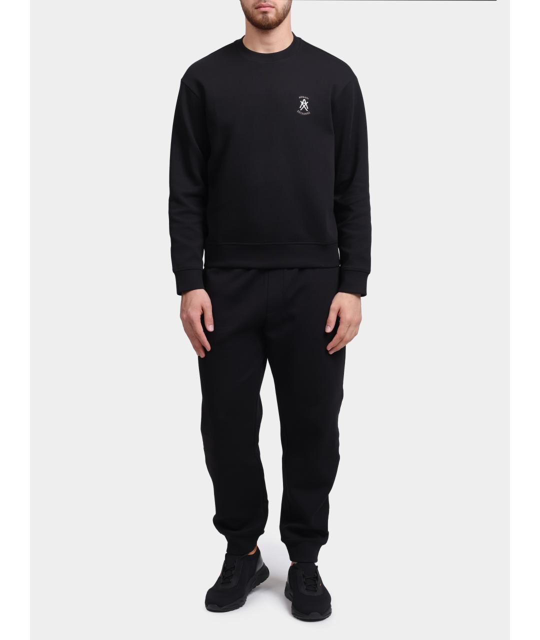 ARMANI EXCHANGE Черные повседневные брюки, фото 2