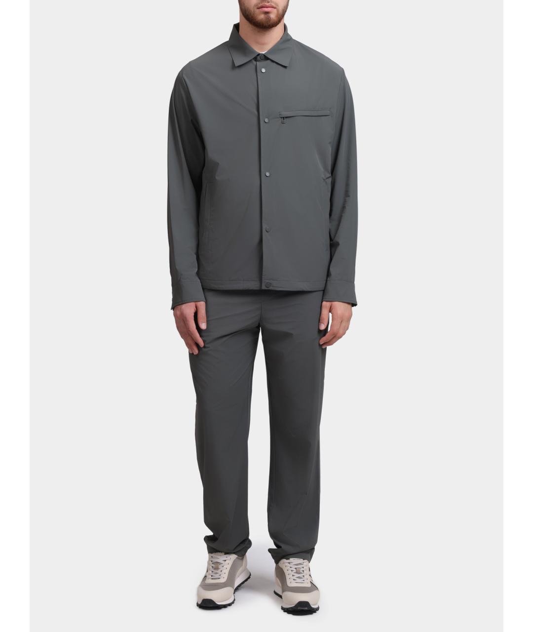 ARMANI EXCHANGE Серые повседневные брюки, фото 2