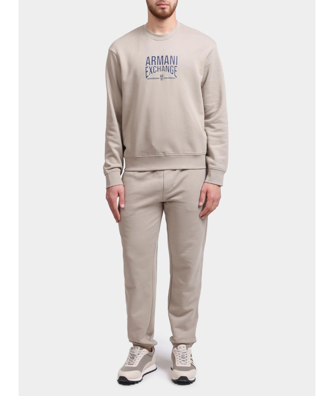 ARMANI EXCHANGE Бежевые повседневные брюки, фото 2