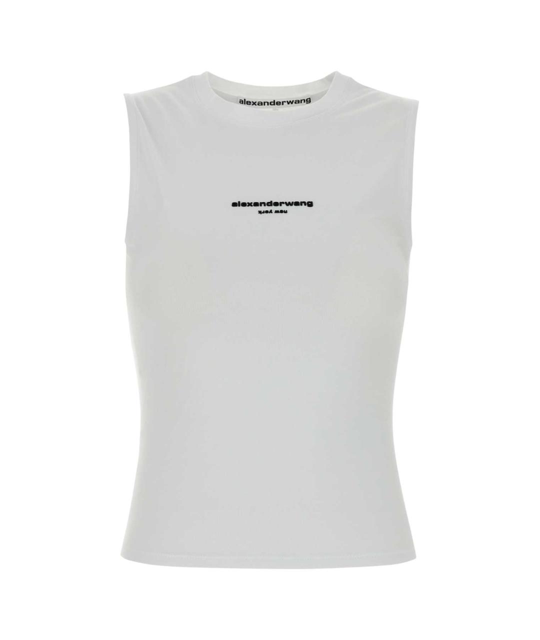 ALEXANDER WANG Белая хлопковая футболка, фото 1