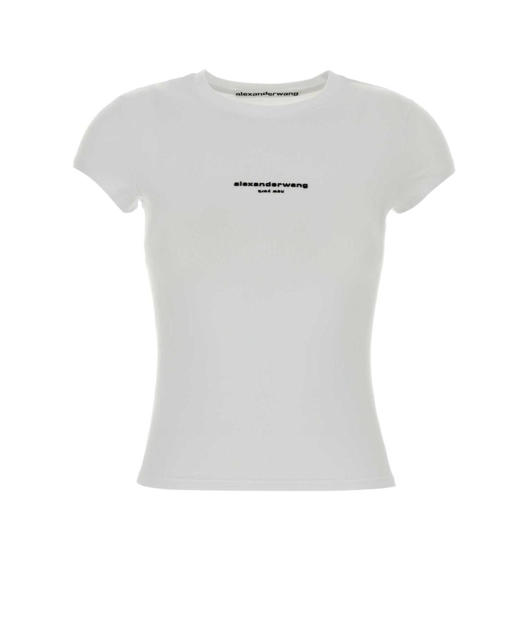 ALEXANDER WANG Белая хлопковая футболка, фото 1
