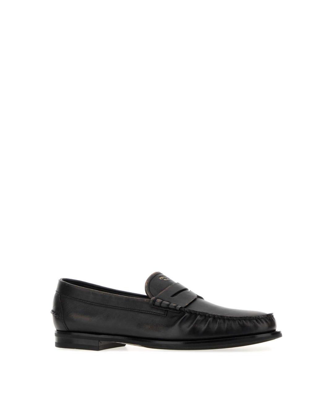 PRADA Черные кожаные лоферы, фото 2