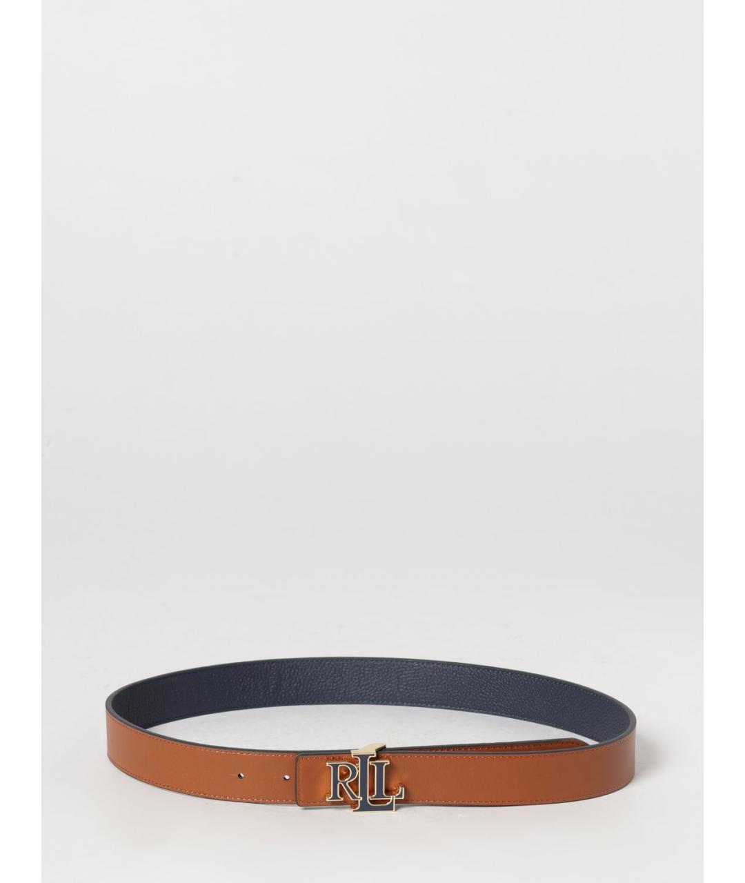 RALPH LAUREN Синий кожаный ремень, фото 2