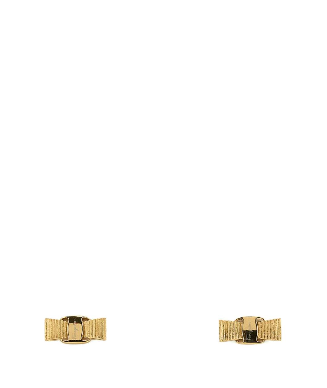 FERRAGAMO Золотые латунные серьги, фото 1