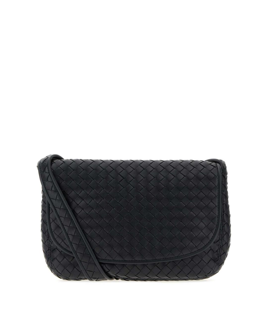 BOTTEGA VENETA Синяя кожаная сумка на плечо, фото 1
