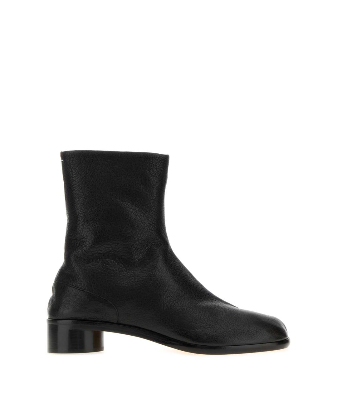 MAISON MARGIELA Черные кожаные низкие ботинки, фото 1
