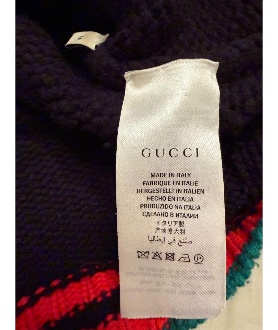 GUCCI Черный шерстяной джемпер / свитер, фото 5