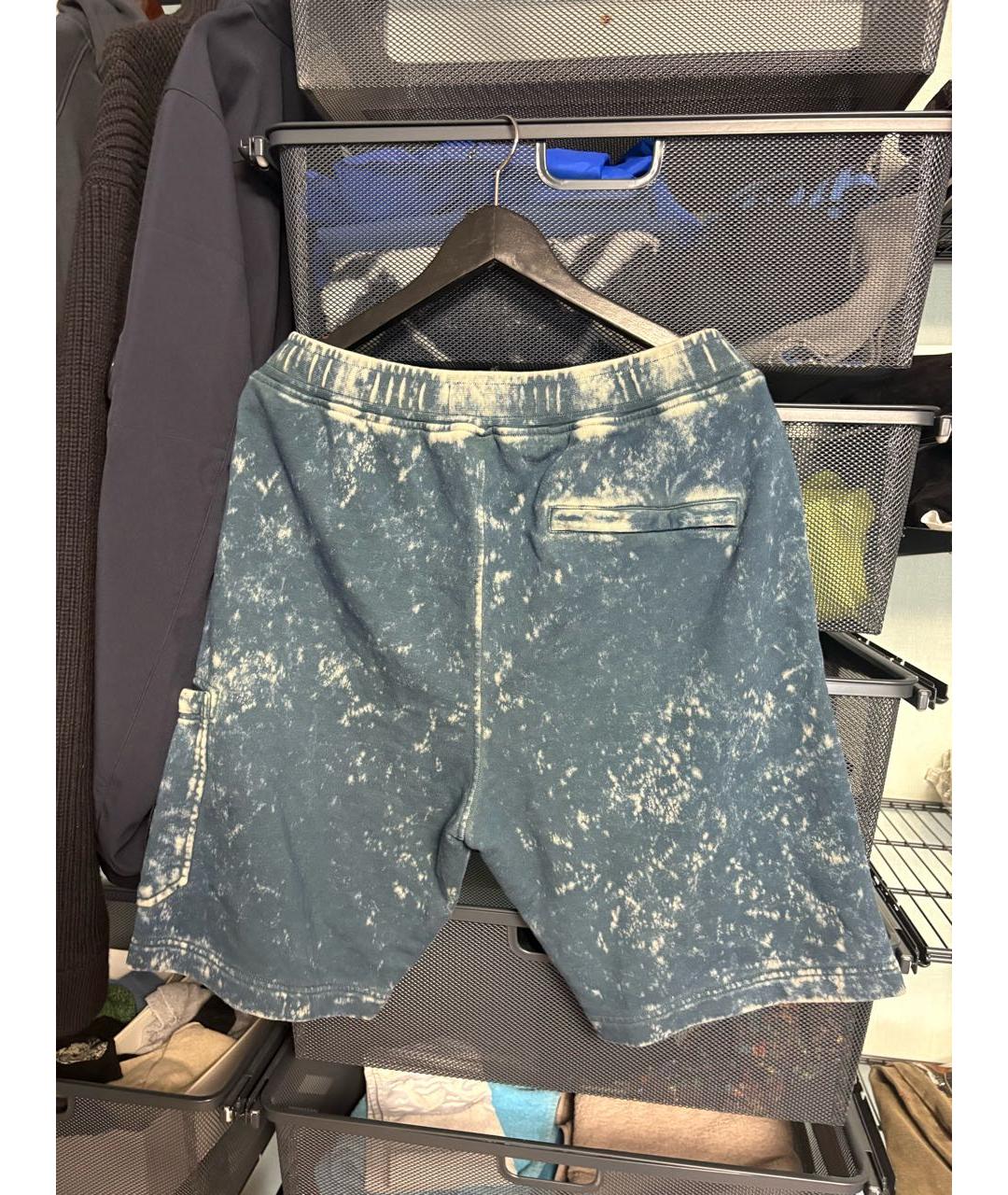 STONE ISLAND Синие хлопковые шорты, фото 2