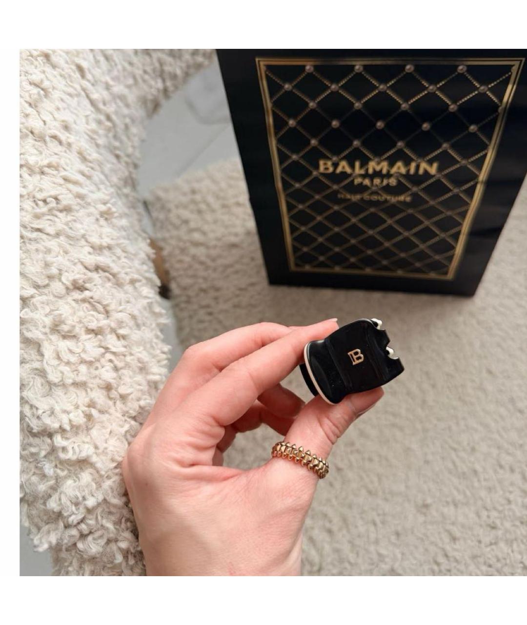 BALMAIN Черная заколка, фото 2