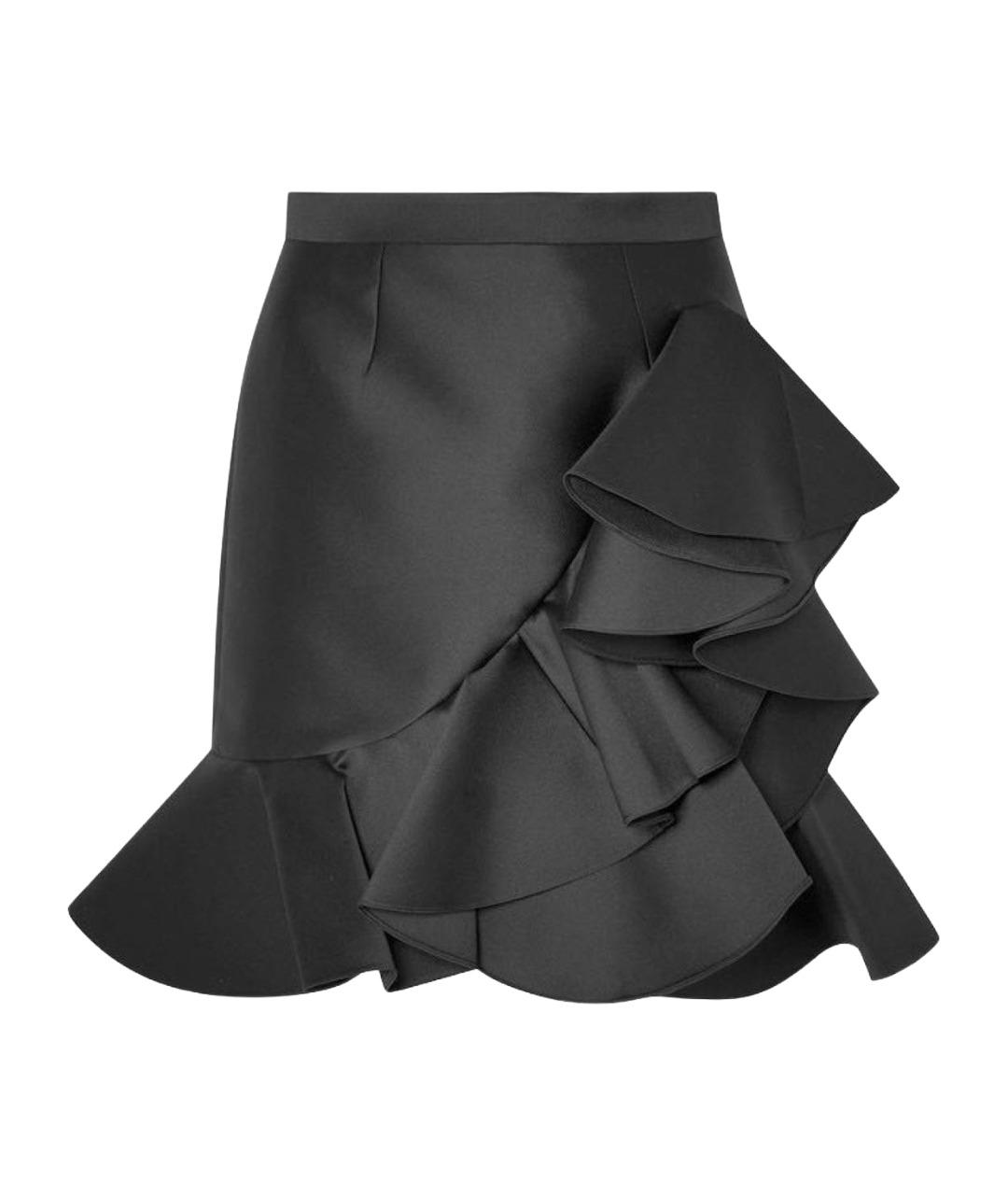 STELLA MCCARTNEY Черная хлопковая юбка мини, фото 1