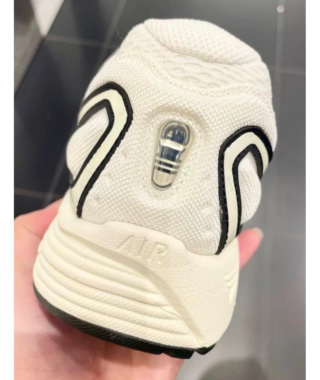 NIKE Белые текстильные низкие кроссовки / кеды, фото 6