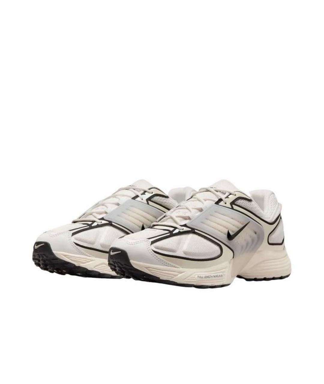 NIKE Белые текстильные низкие кроссовки / кеды, фото 2