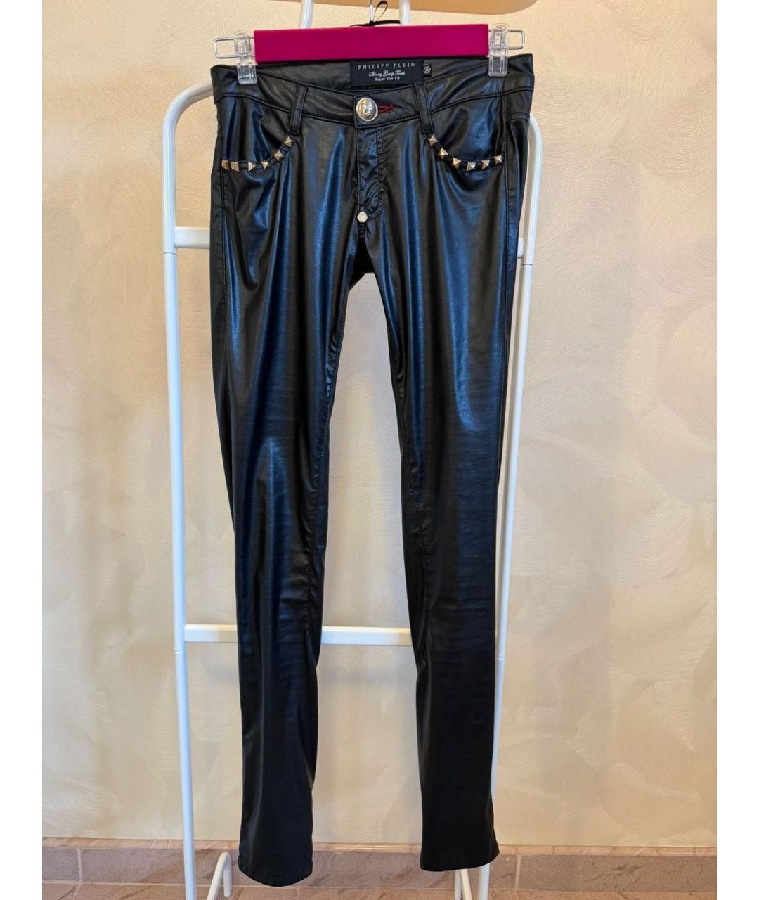 PHILIPP PLEIN Черные брюки узкие, фото 7