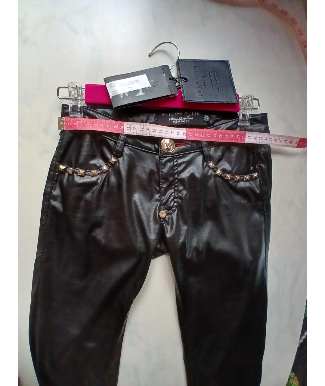 PHILIPP PLEIN Черные брюки узкие, фото 4