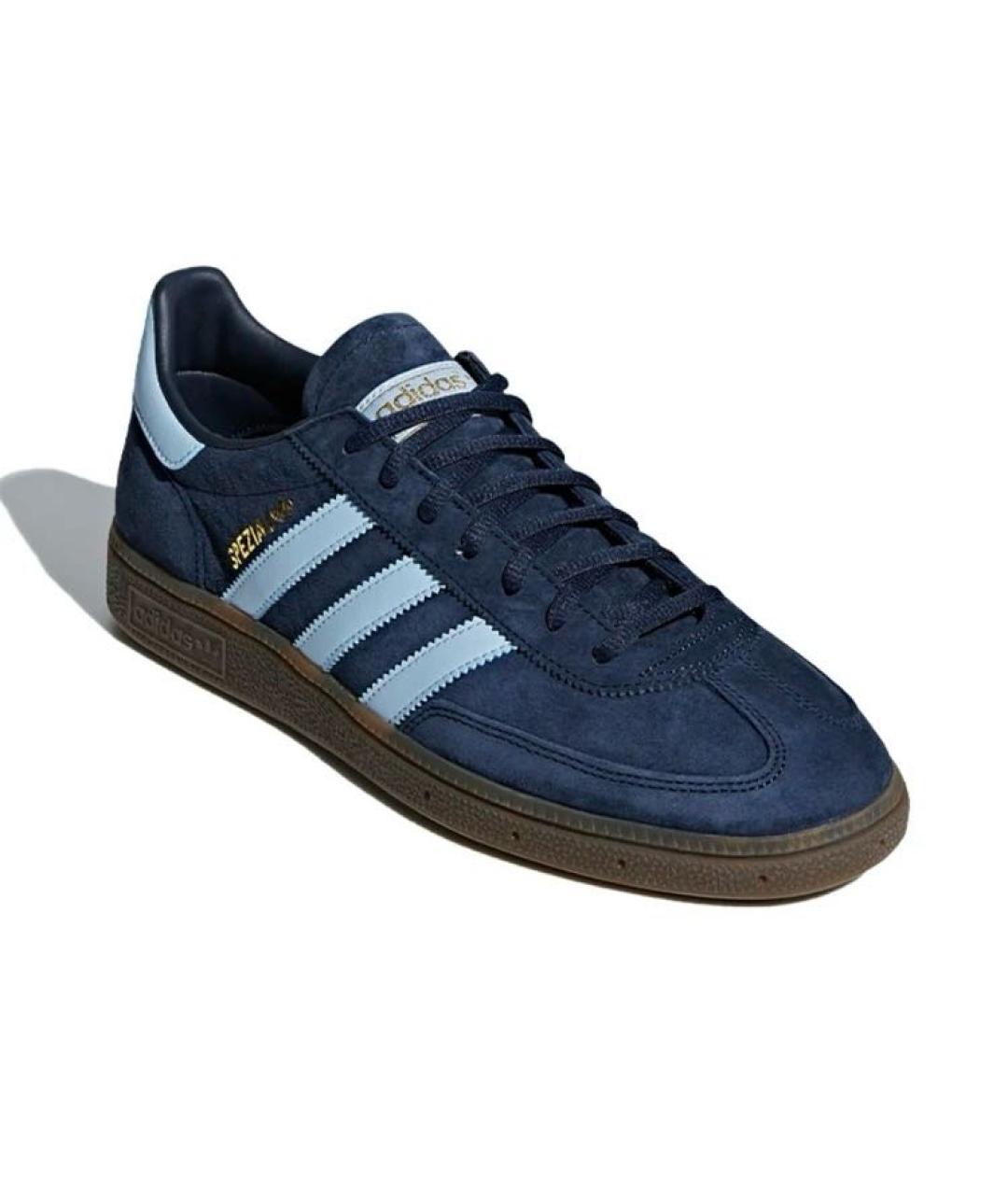 ADIDAS Темно-синие замшевые низкие кроссовки / кеды, фото 2