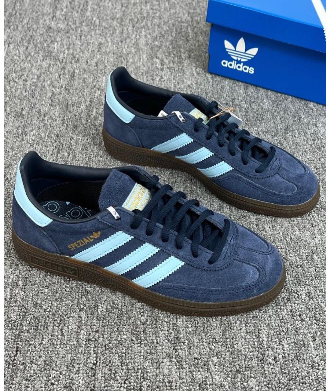 ADIDAS Темно-синие замшевые низкие кроссовки / кеды, фото 5