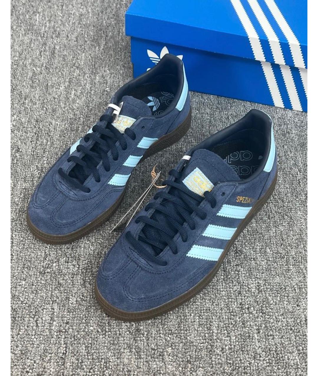 ADIDAS Темно-синие замшевые низкие кроссовки / кеды, фото 7
