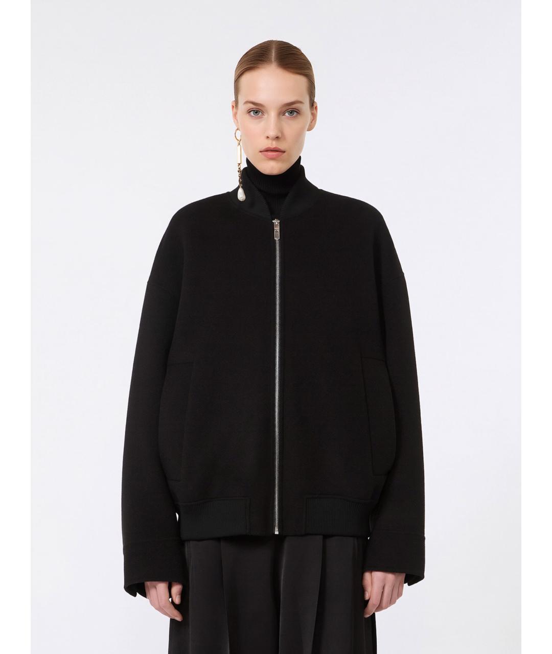 SPORTMAX Черная шерстяная куртка, фото 3