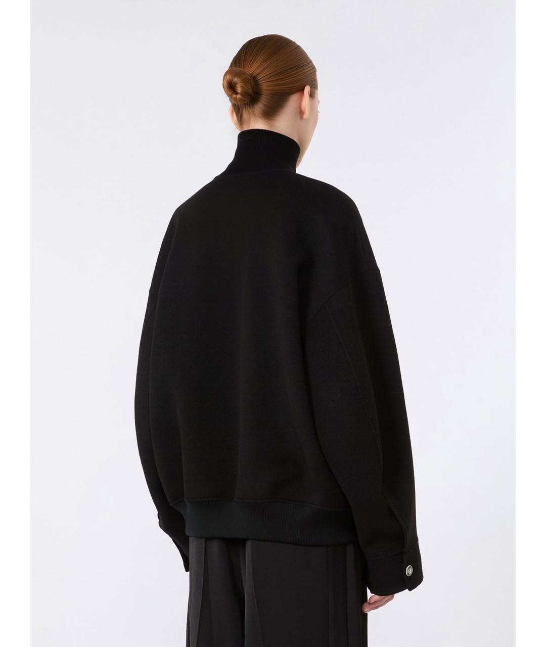 SPORTMAX Черная шерстяная куртка, фото 4