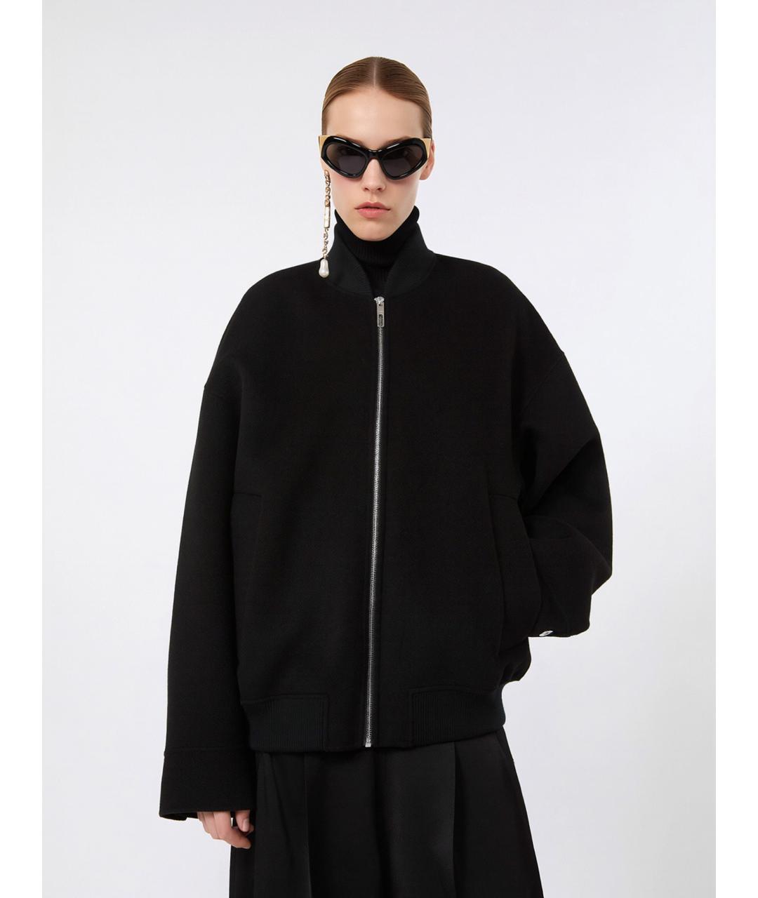 SPORTMAX Черная шерстяная куртка, фото 5