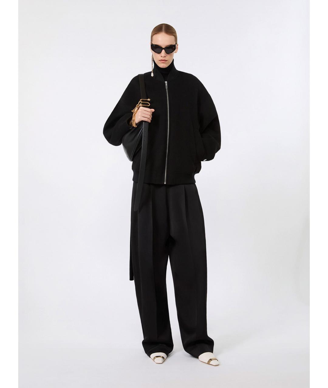 SPORTMAX Черная шерстяная куртка, фото 2