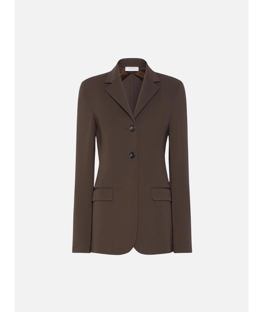 SPORTMAX Коричневый вискозный жакет/пиджак, фото 6